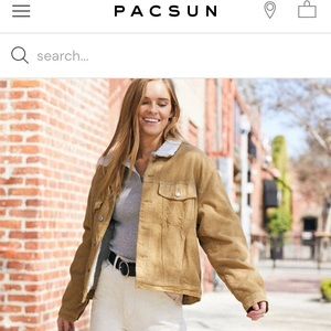 J. Galt  Sherpa lined corduroy trucker Jacket